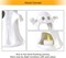 Ceramic Ghost Tea Light Holder Set of 3 with LED Lights – Halloween Tabletop Candle Holders for Indoor Spooky Home, Party, Mantel & Shelf Decor